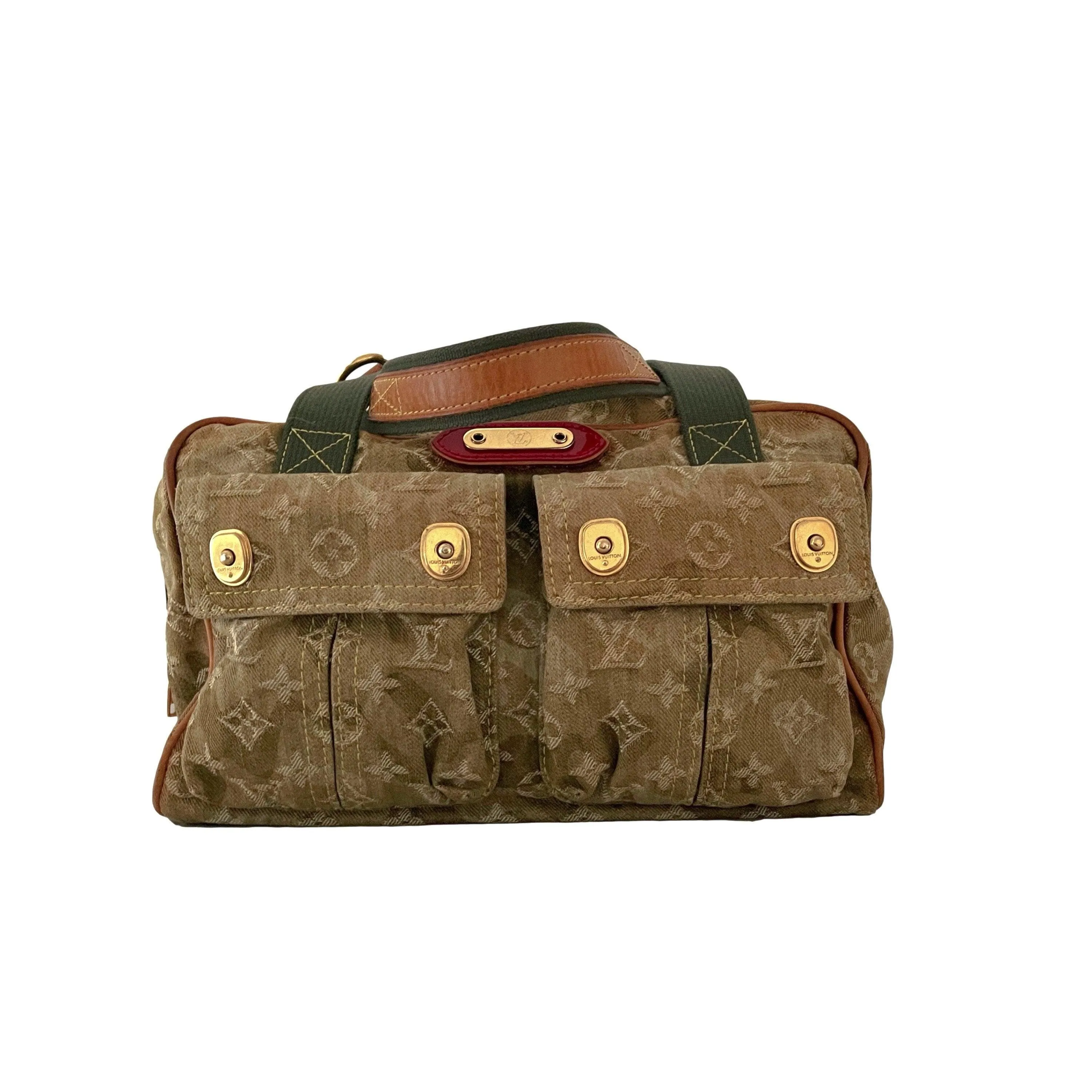 Louis Vuitton Green Camo Murakami Shoulder Bag