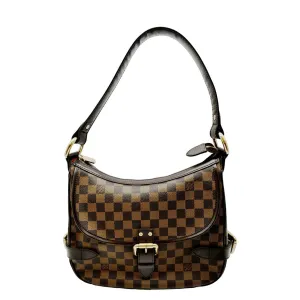 LOUIS VUITTON Highbury Damier Ebene Shoulder Bag Brown