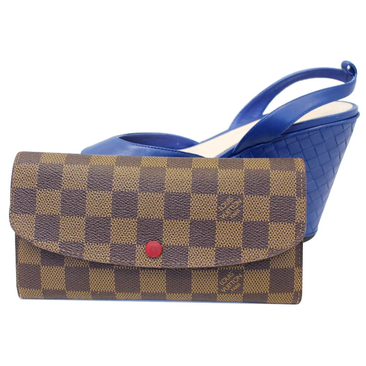 LOUIS VUITTON Josephine Damier Ebene Wallet