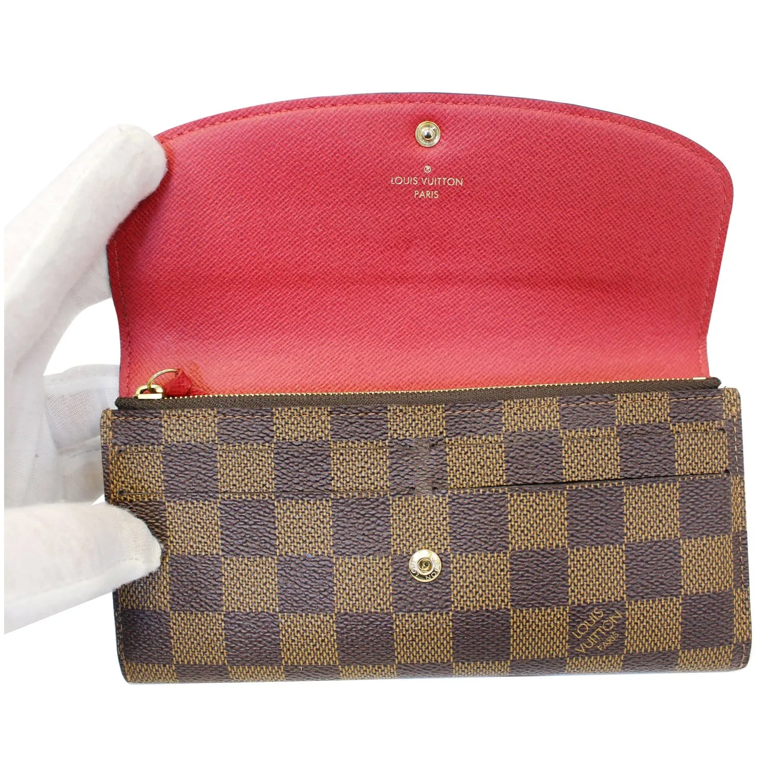 LOUIS VUITTON Josephine Damier Ebene Wallet