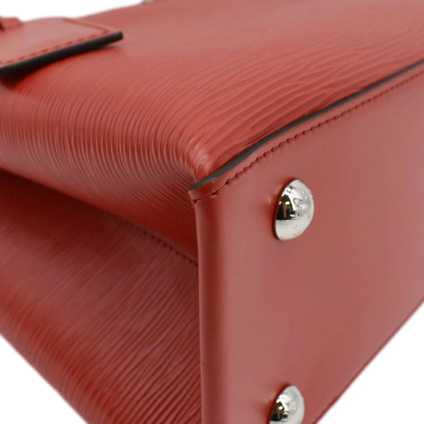 LOUIS VUITTON Kleber Epi Leather Shoulder Bag Red
