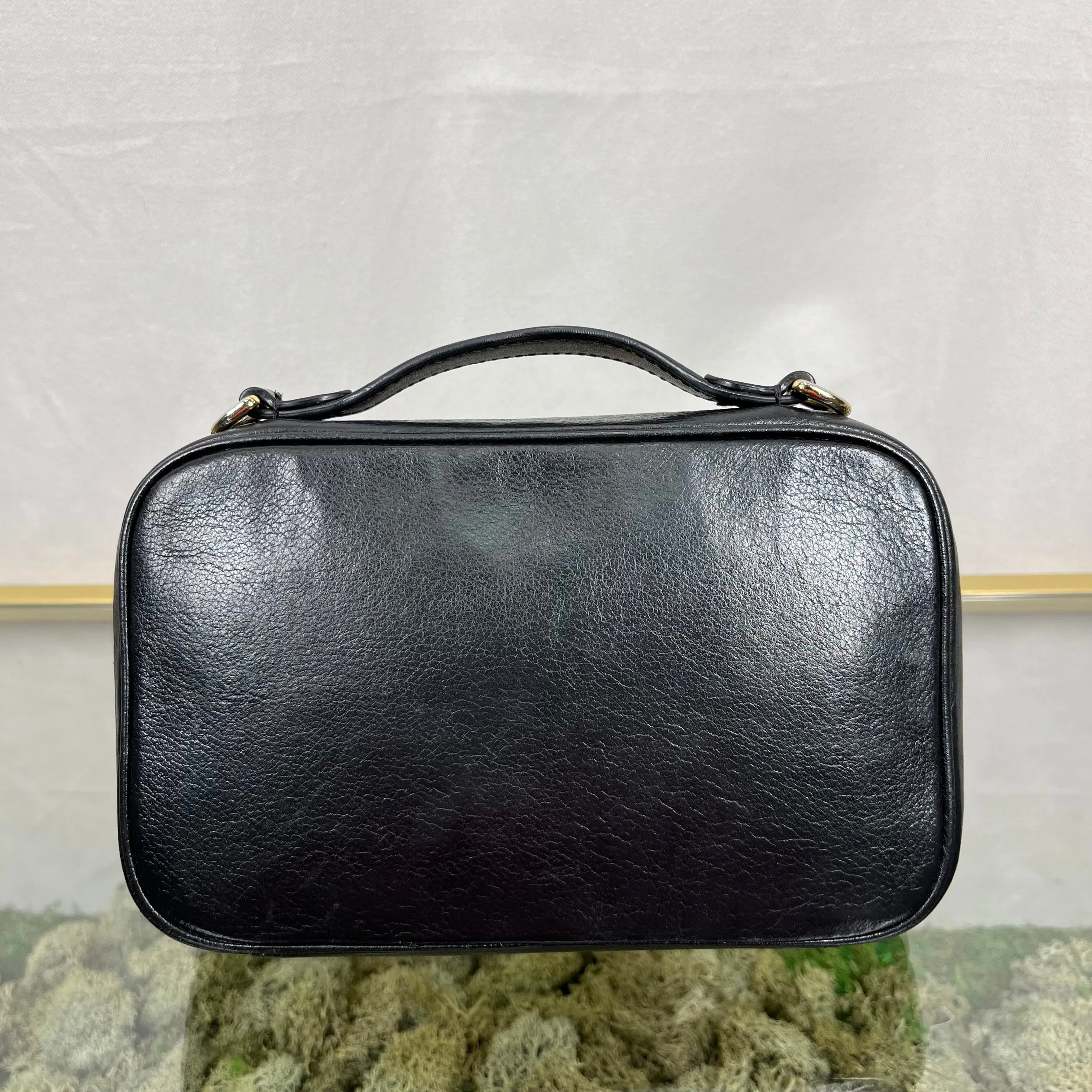 LOUIS VUITTON Monogram Embossed Utility Black Crossbody