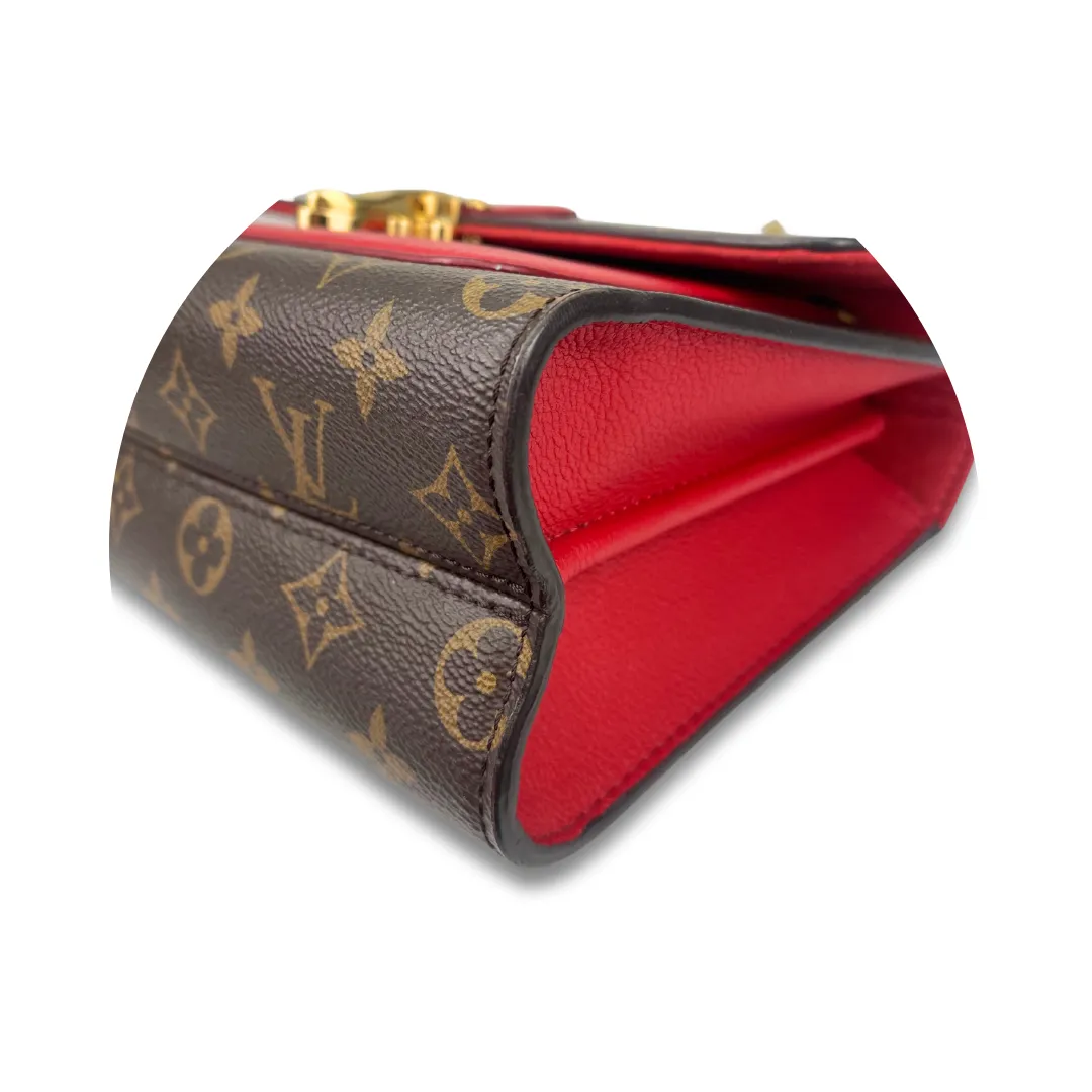 Louis Vuitton Monogram Victoire Chain Bag Red