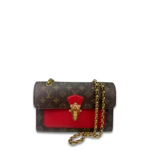 Louis Vuitton Monogram Victoire Chain Bag Red