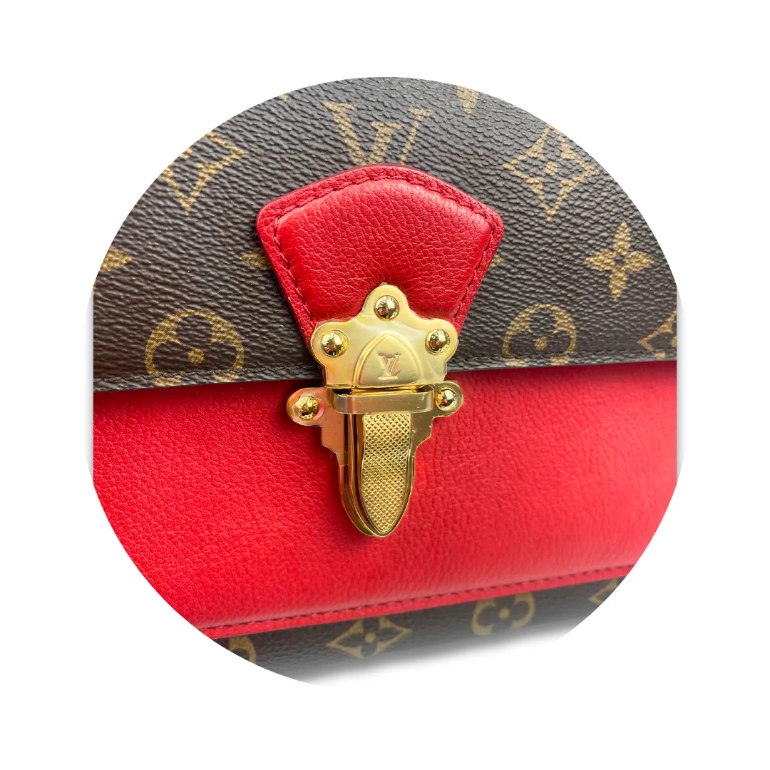 Louis Vuitton Monogram Victoire Chain Bag Red