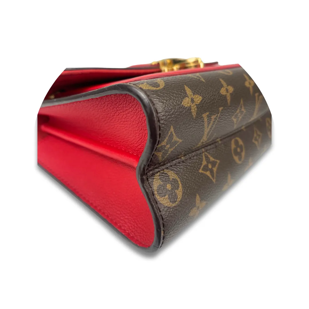 Louis Vuitton Monogram Victoire Chain Bag Red