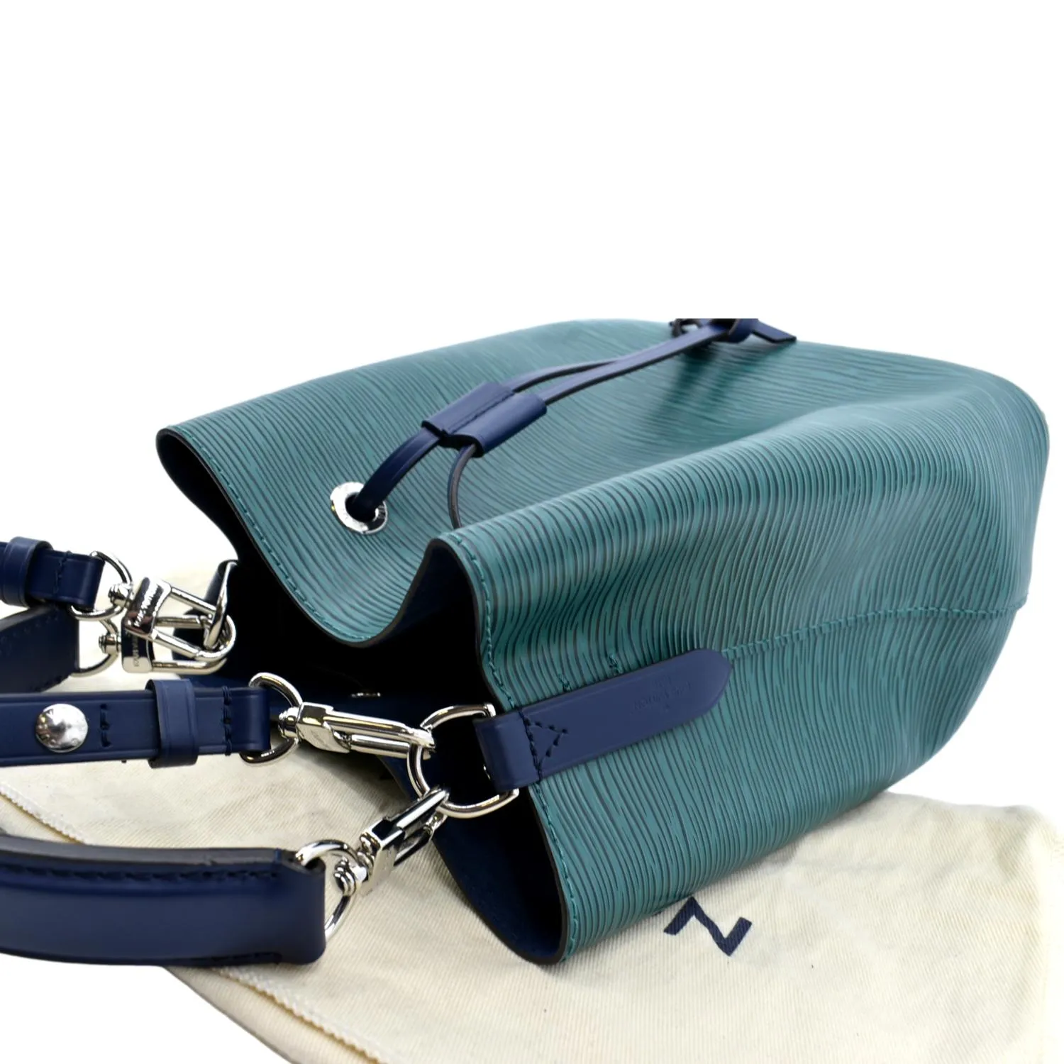 LOUIS VUITTON NeoNoe BB Epi Leather Shoulder Bag Emerald Green Indigo