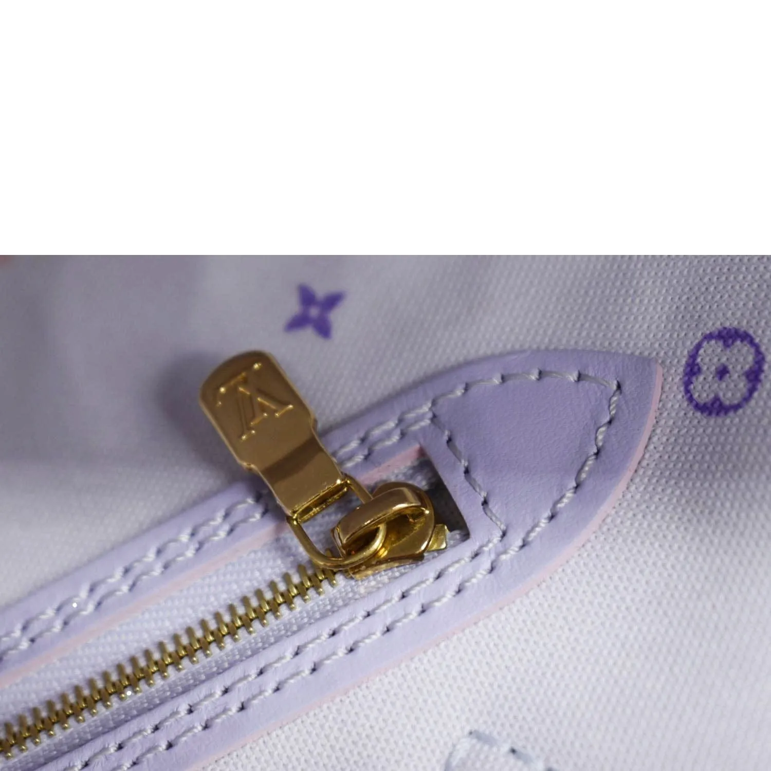 LOUIS VUITTON Neverfull MM Monogram Giant Canvas Tote Bag Sunrise Pastel