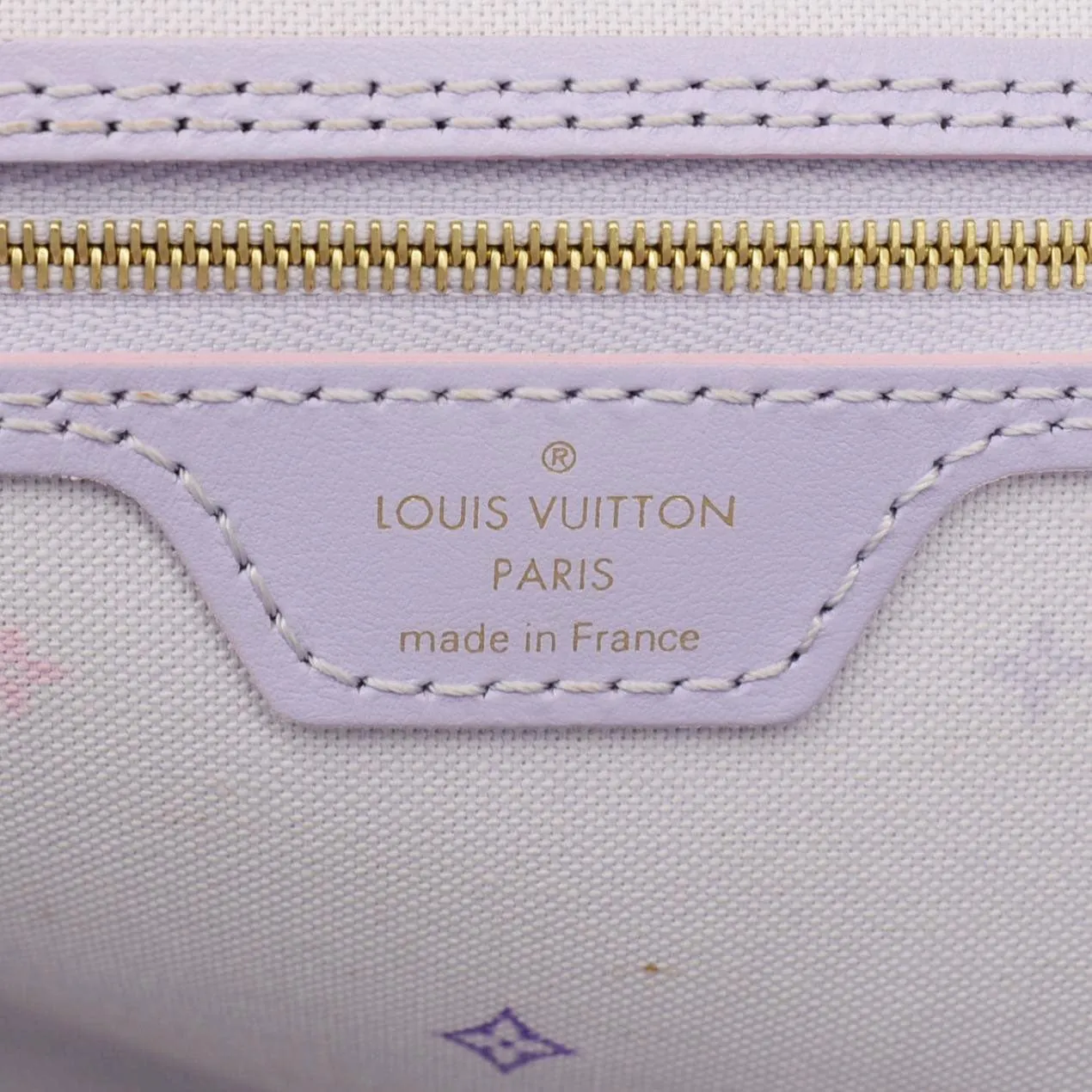 LOUIS VUITTON Neverfull MM Monogram Giant Canvas Tote Bag Sunrise Pastel
