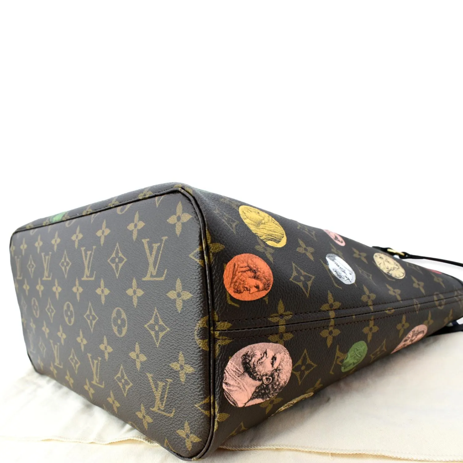 LOUIS VUITTON Neverfull MM x Fornasetti Cameo Monogram Canvas Tote Bag Brown - Hot Deals