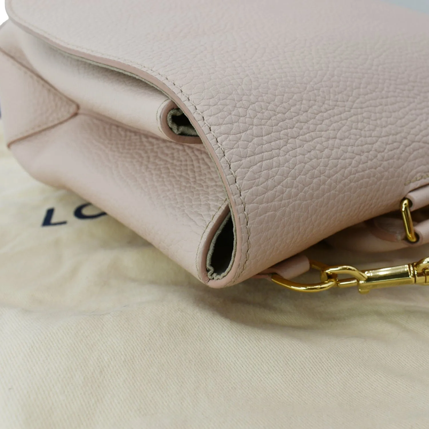 LOUIS VUITTON Volta Taurillon Leather Shoulder Bag Petale