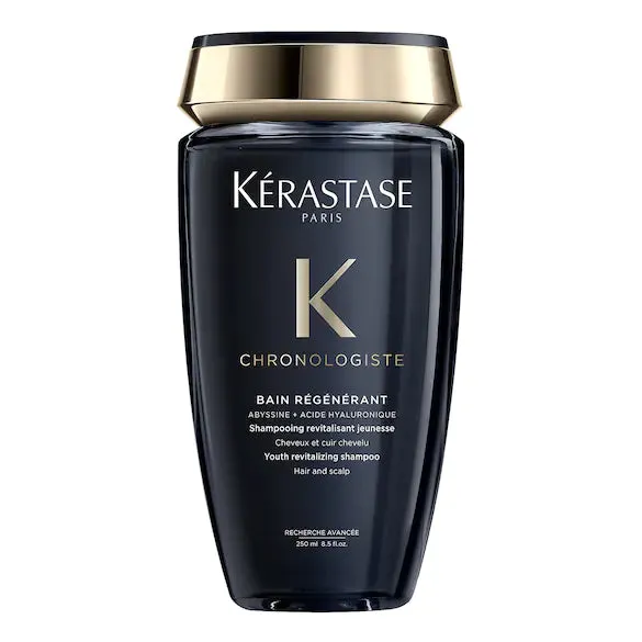 <strong> KÉRASTASE <br> CHRONOLOGISTE BAIN RÉGÉNÉRANT </strong><br> Shampooing