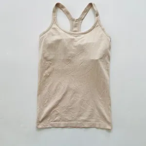 LULULEMON Ebb To Street Tank Ribbed Tank White Opal Size 8