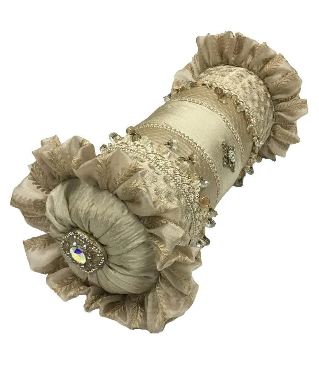 Luxury Neutral Accent Pillow Bolster 19x8