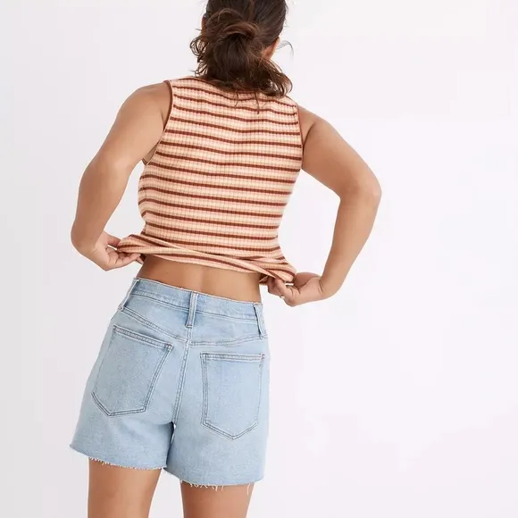 Madewell High-Rise Denim Shorts in Littleton Wash