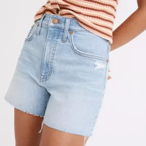 Madewell High-Rise Denim Shorts in Littleton Wash