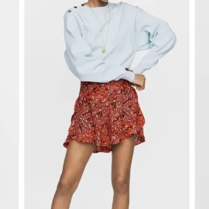 MAJE Imona Printed Ruffle Shorts