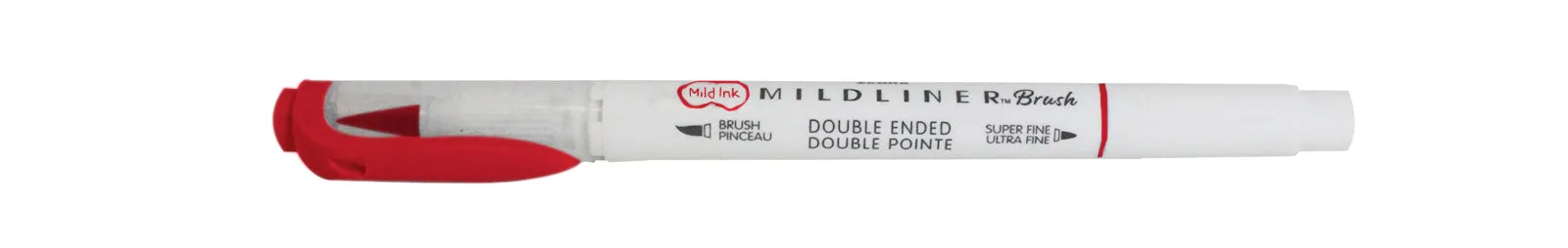 Marcador 2 Pontas Brush Pen Cool   Refined Vermelho Zebra