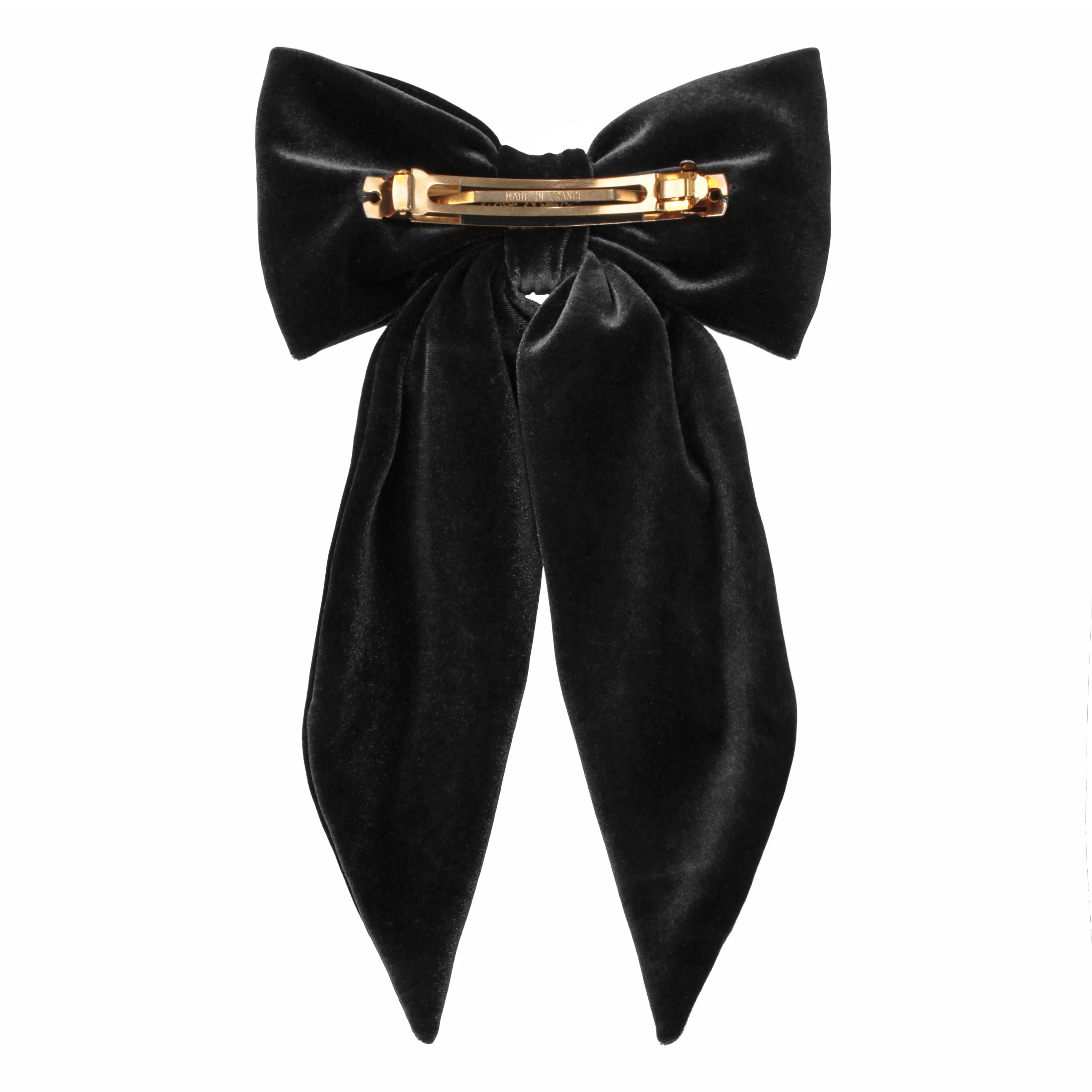 Marie Antoinette Navy Tail Bow Barrette
