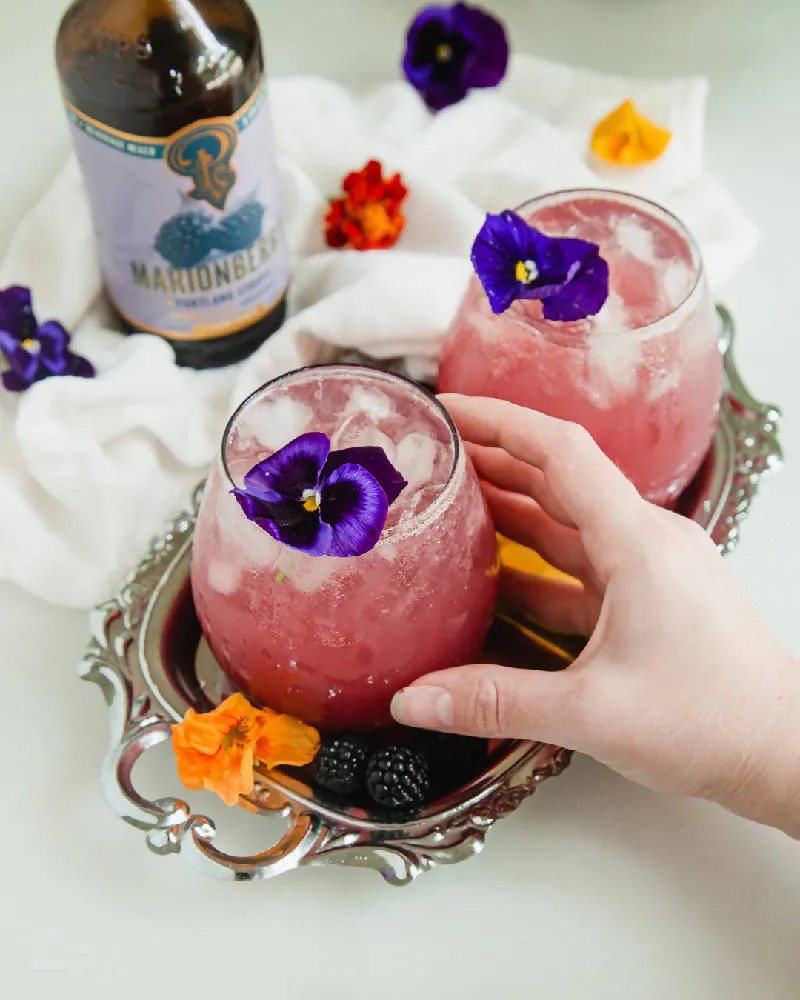 Marionberry and Rose Cordial Syrup SET/2