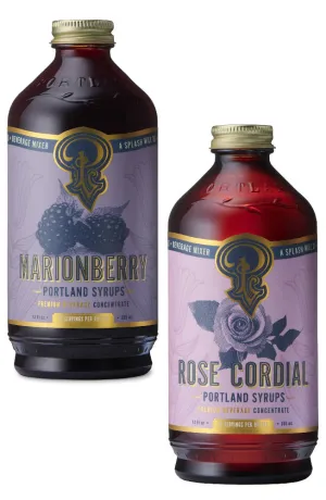 Marionberry and Rose Cordial Syrup SET/2