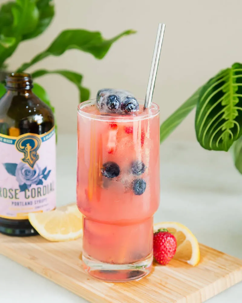 Marionberry and Rose Cordial Syrup SET/2