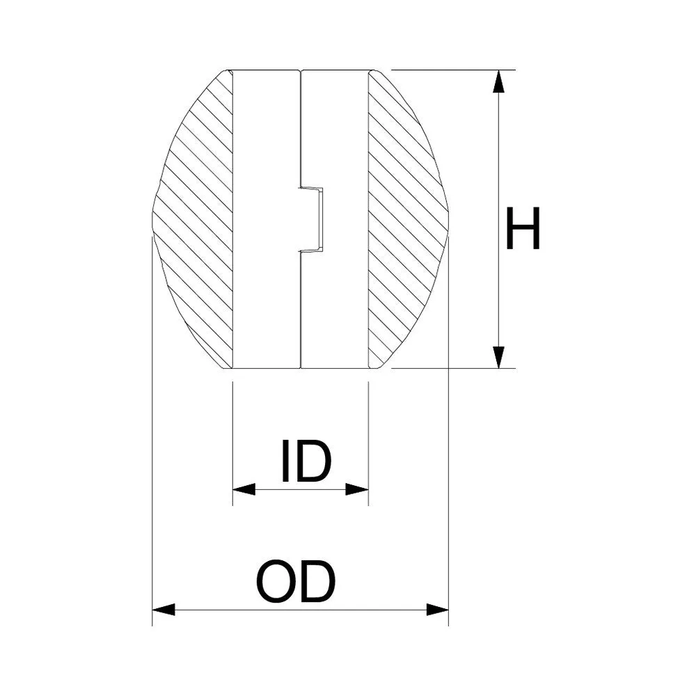 Martyr Streamlined Shaft Anode - Zinc, Metric