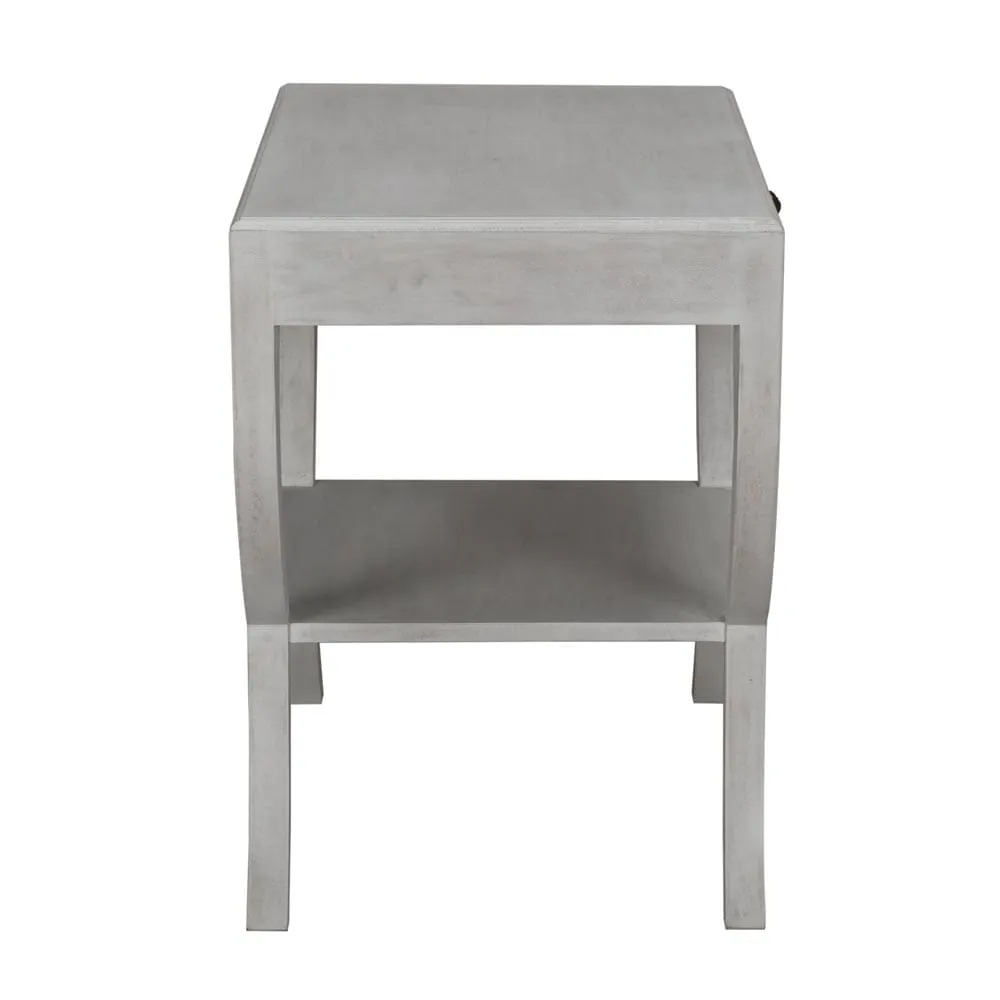 Maude Side Table, White Wash