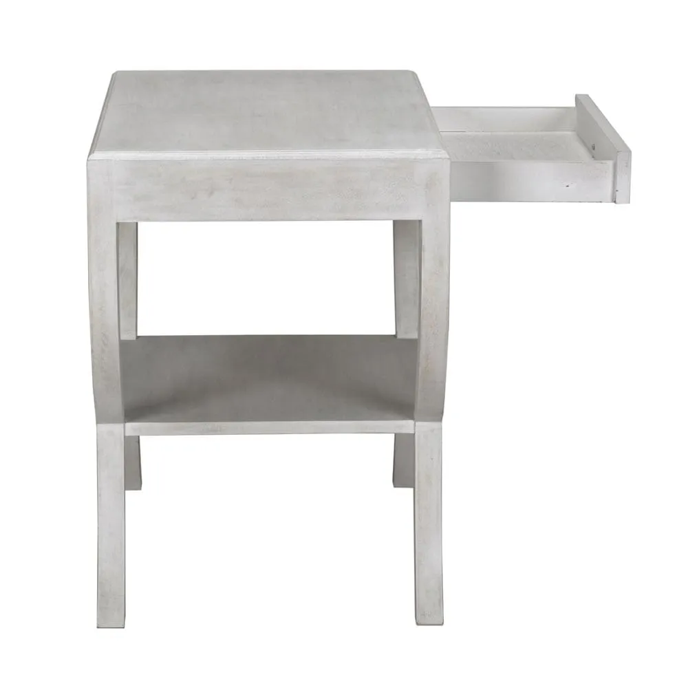 Maude Side Table, White Wash