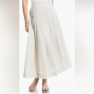 MAX STUDIO - NWT - Stripe Pleaded Maxi Skirt