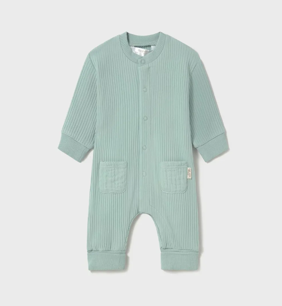 Mayoral Baby Sage Bear Playsuit