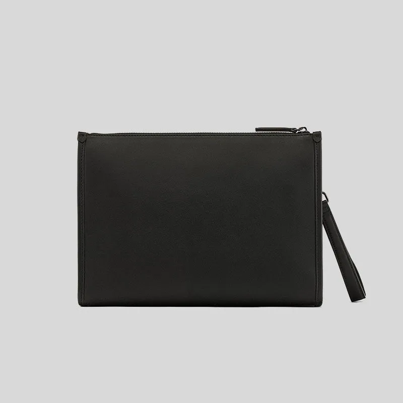 MCM Aren Crossbody Pouch in Spanish Calf Leather Black RS-MMRDATA03BK001