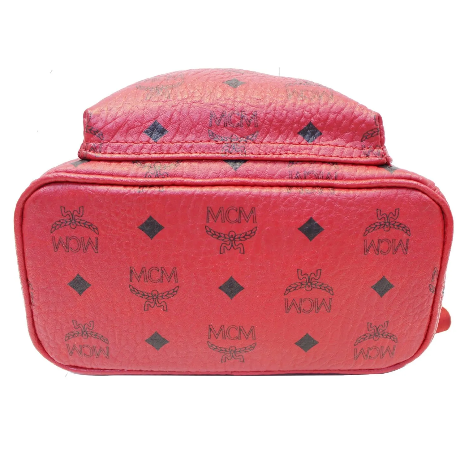 MCM Mini Stark Side Stud Backpack Bag Red