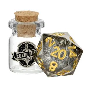 MDG Elixir Liquid Core Dice: Vanishing Oil (Single d20)