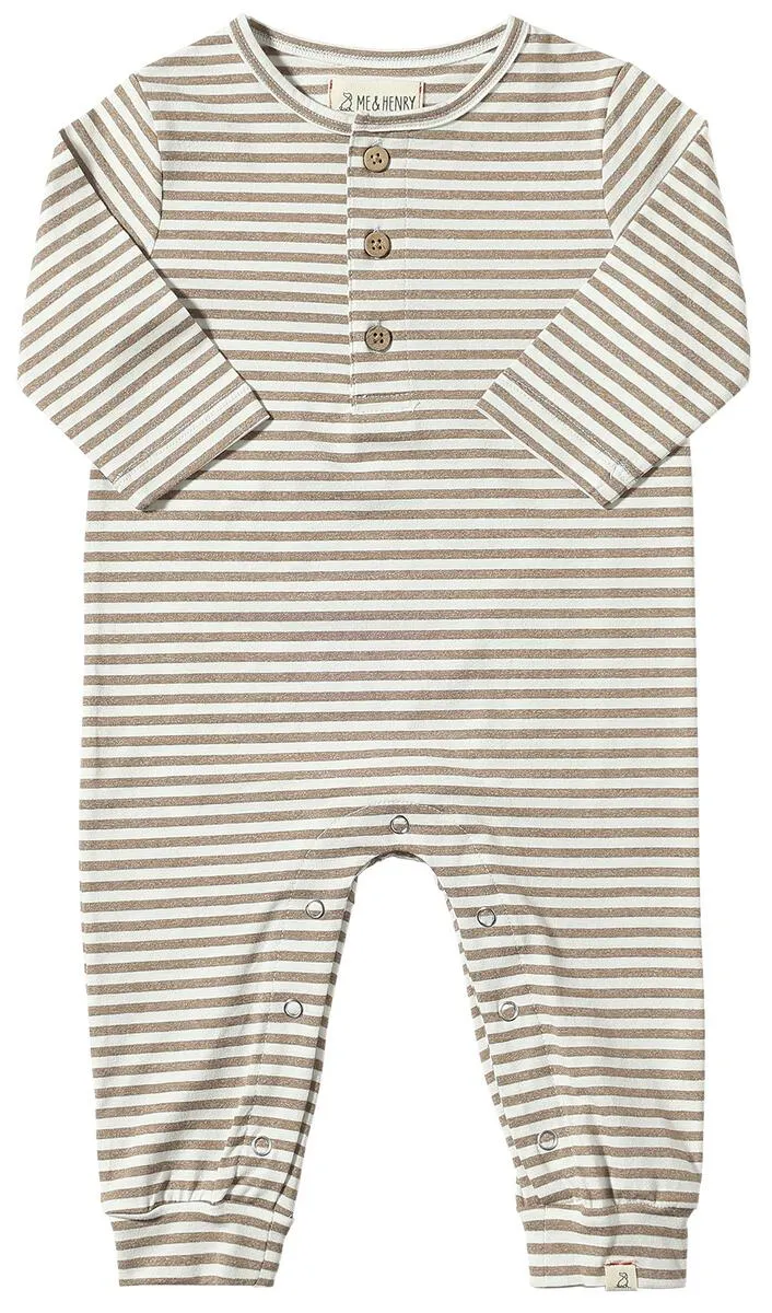 Me & Henry Baby Boys Mason Ribbed Romper