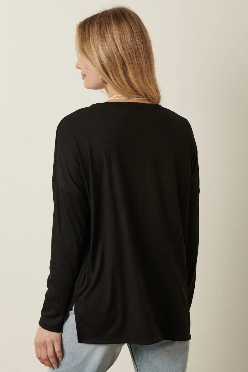 Meet Me There Black Long Sleeve