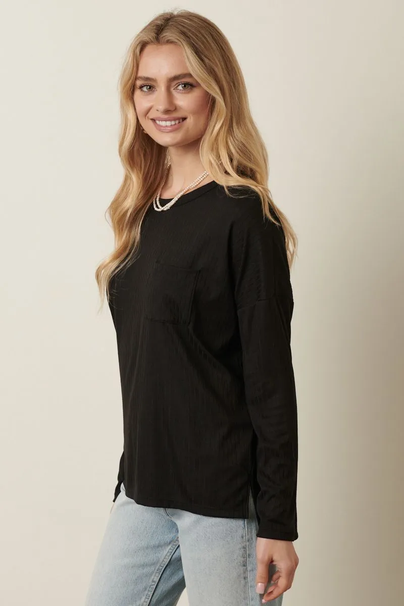 Meet Me There Black Long Sleeve