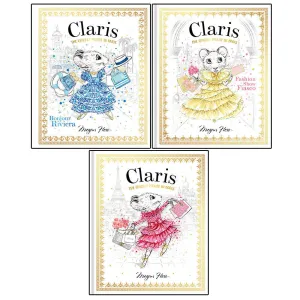 Megan Hess 3 Books Collection Set(Claris Bonjour, Fashion, Chicest) Hardback NEW