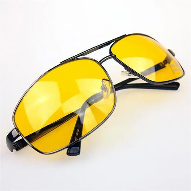 Men's Fashion Yellow Lense Sunglasses