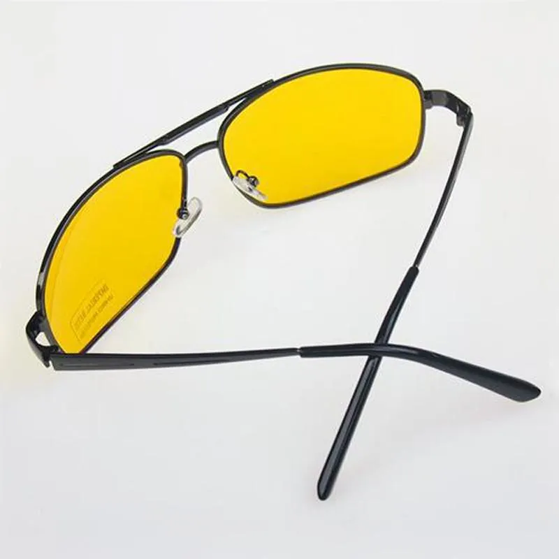 Men's Fashion Yellow Lense Sunglasses