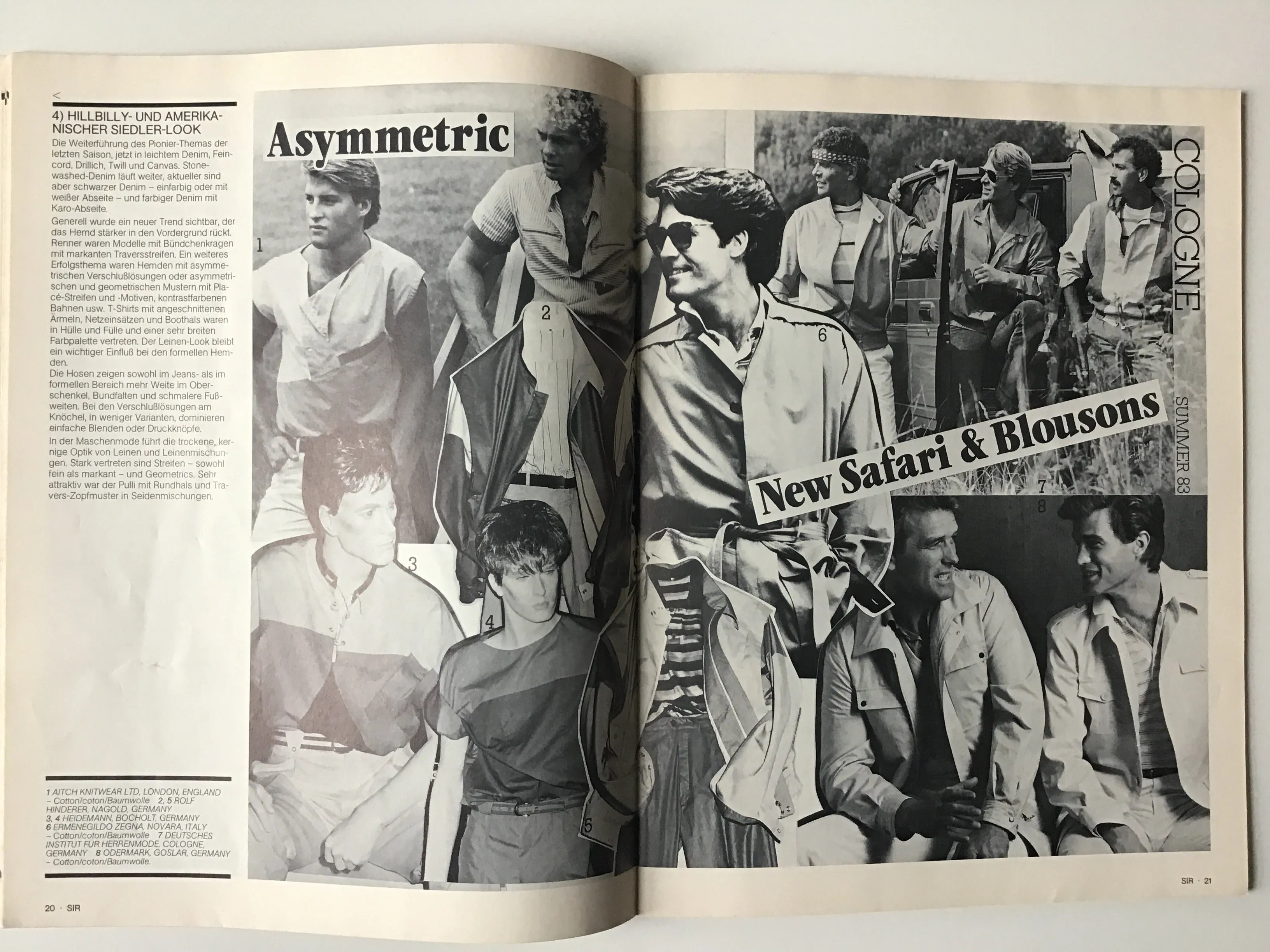 Men's International Fashion SIR supplement September 1982