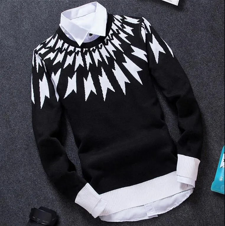 Men's Lighting Retro Pullover