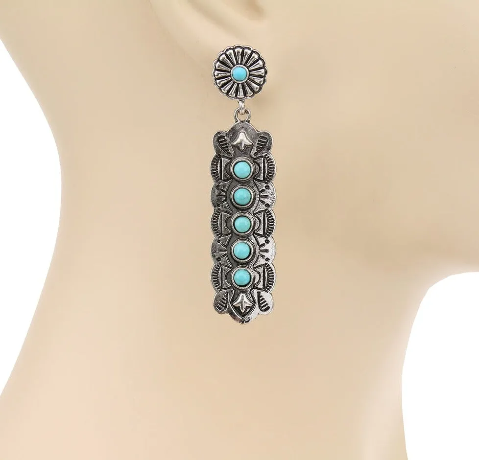Mesa Western Texture Earrings