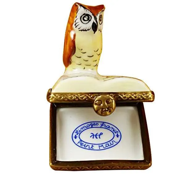 Mini Owl on Book limoges box