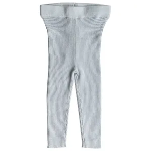 Mini Rib Essential Leggings - Dusty Sky