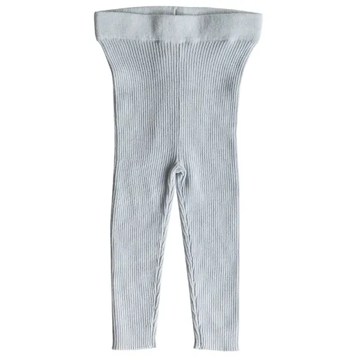 Mini Rib Essential Leggings - Dusty Sky