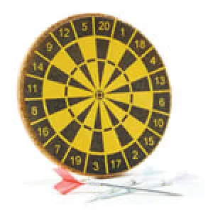 Miniature - Dart Board With Darts 4pc