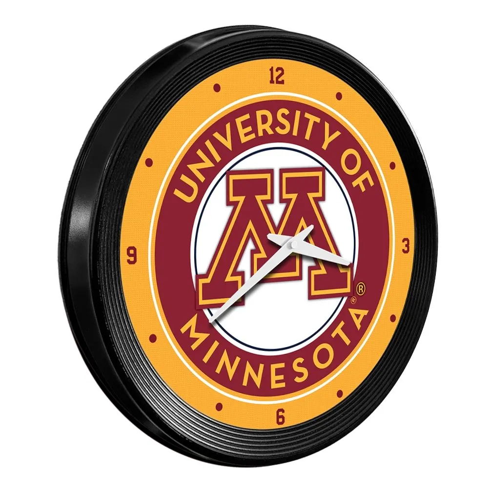 Minnesota Golden Gophers: Ribbed Frame Wall Clock