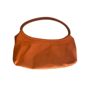 Miu Miu Orange Logo Leather Shoulder Bag