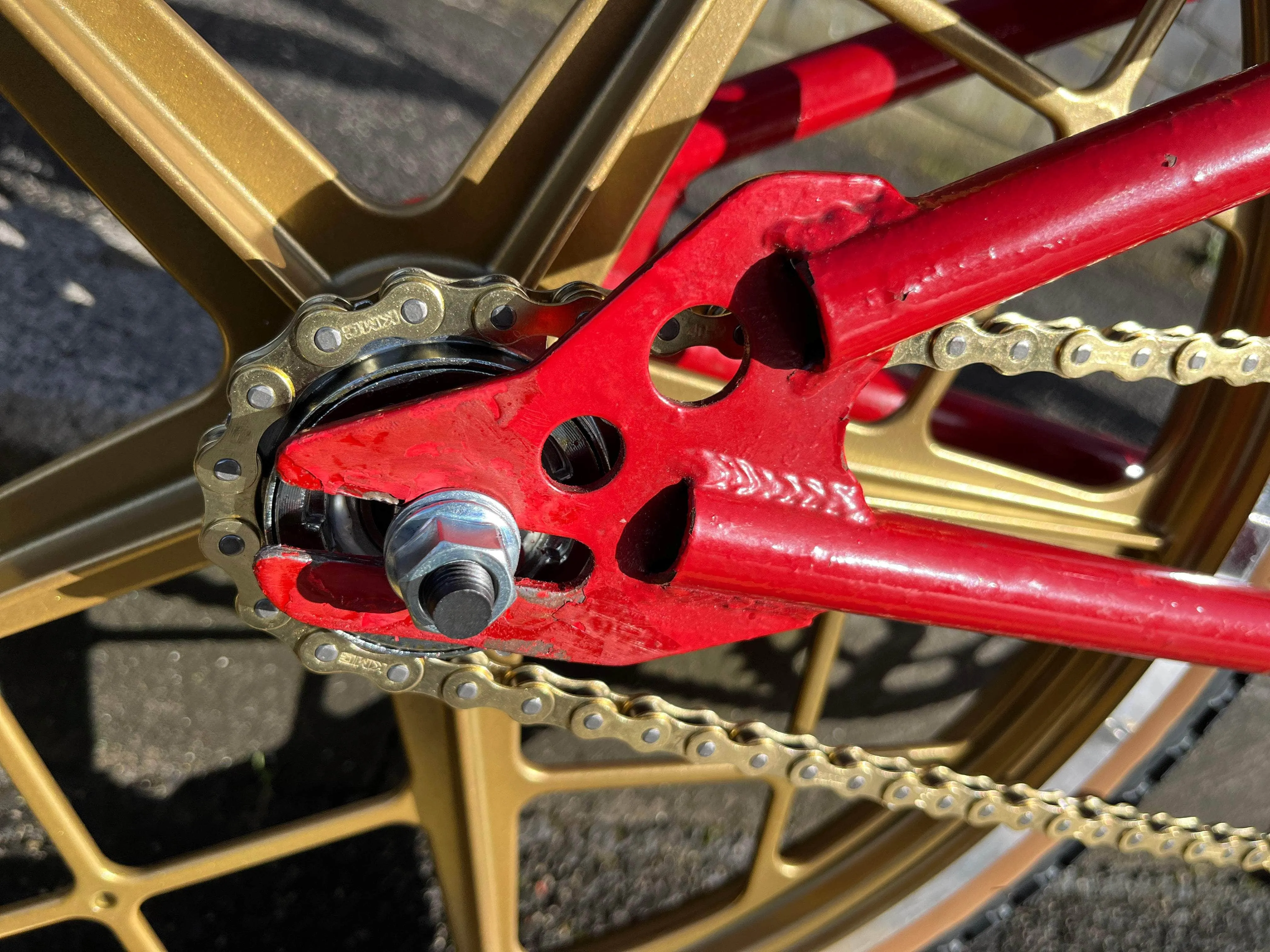 Mongoose 1981 Motomag Custom Bike Red / Gold